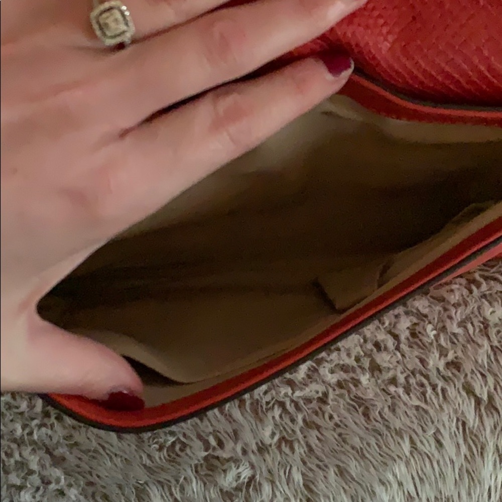 Banana Republic Red Leather Clutch - Picture 5 of 8